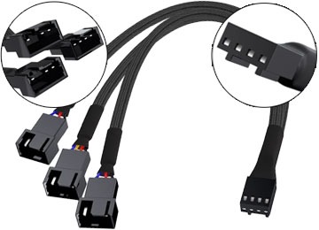 [11376] Cable De Fuente Adaptador 4 Pines Cooler A 4 Pines X3 Cooler Tp-13867