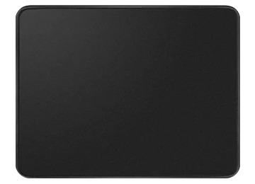 [11410] Pad Mouse Jng Medium 25X30Cm Antideslizante Bordes Cocidos Negro 