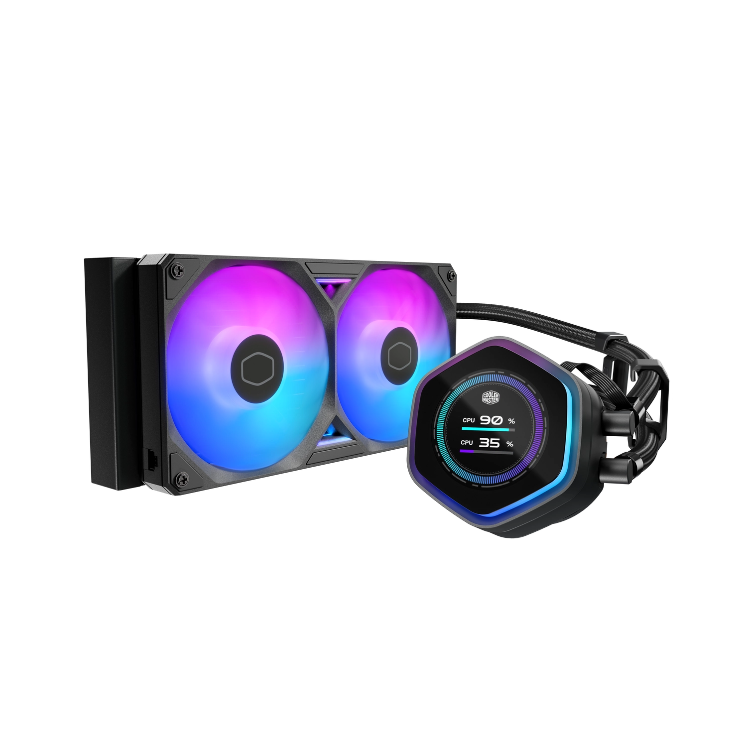 [CMCOOMLXD24MASZ] Water Cooler Cm Masterliquid 240 Atmos Ii Lcd Argb