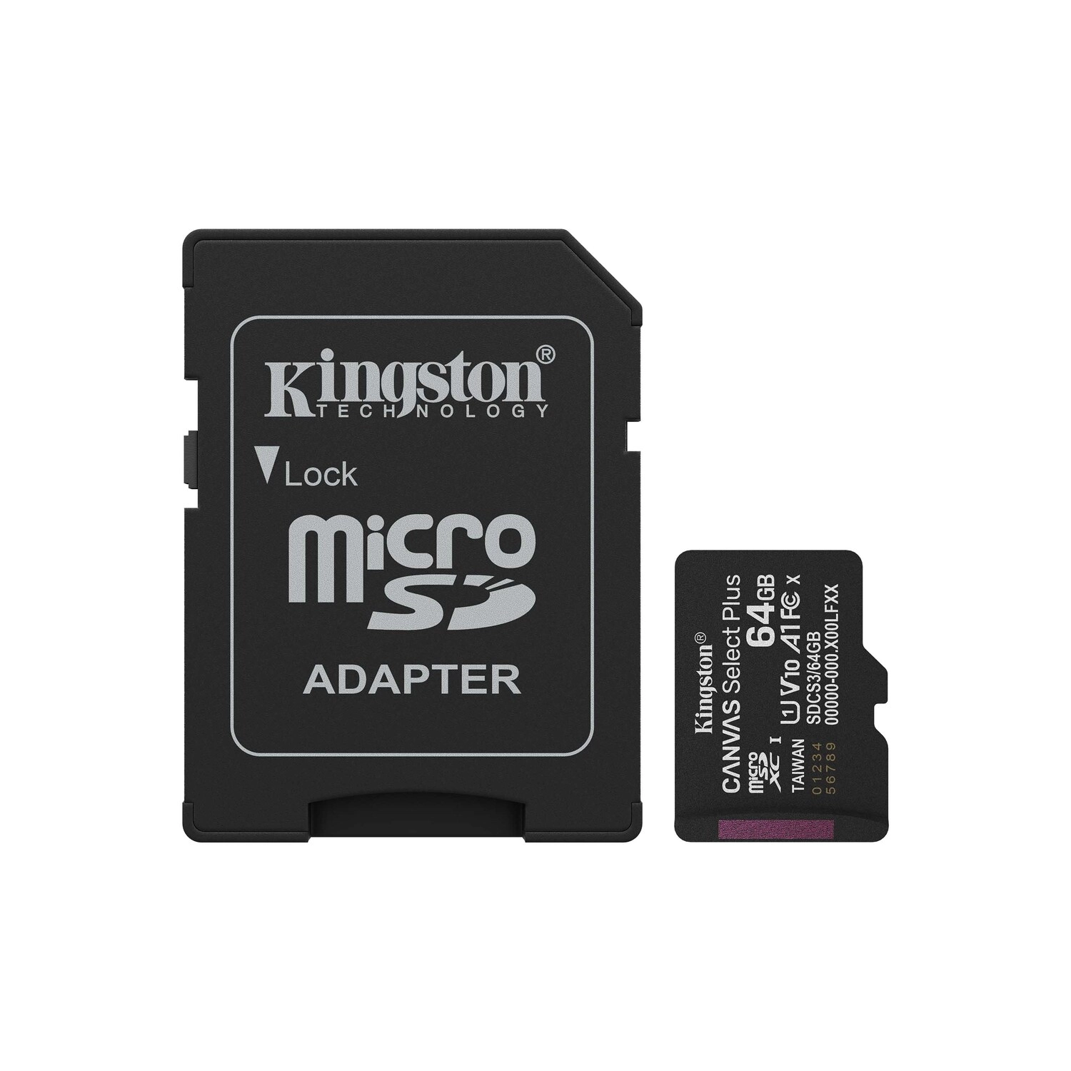 [KINMICROSDS64G3] Tarjeta De Memoria Kingston Canvas Select Plus Microsdxc 64Gb Gen3 A1 100Mb/S C/Adaptador