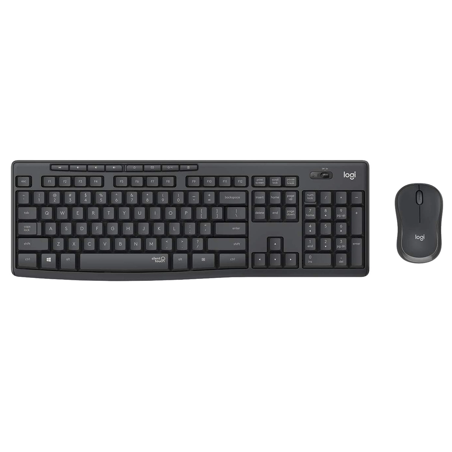 [LOGTECMK295] Combo Teclado Y Mouse Inalámbrico Logitech Mk295 Negro