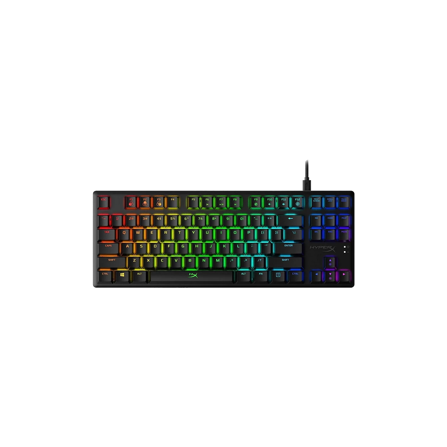 [KINTECHP4P5P3AA] Teclado c/Cable HYPERX Alloy Origins Core Red US Negro