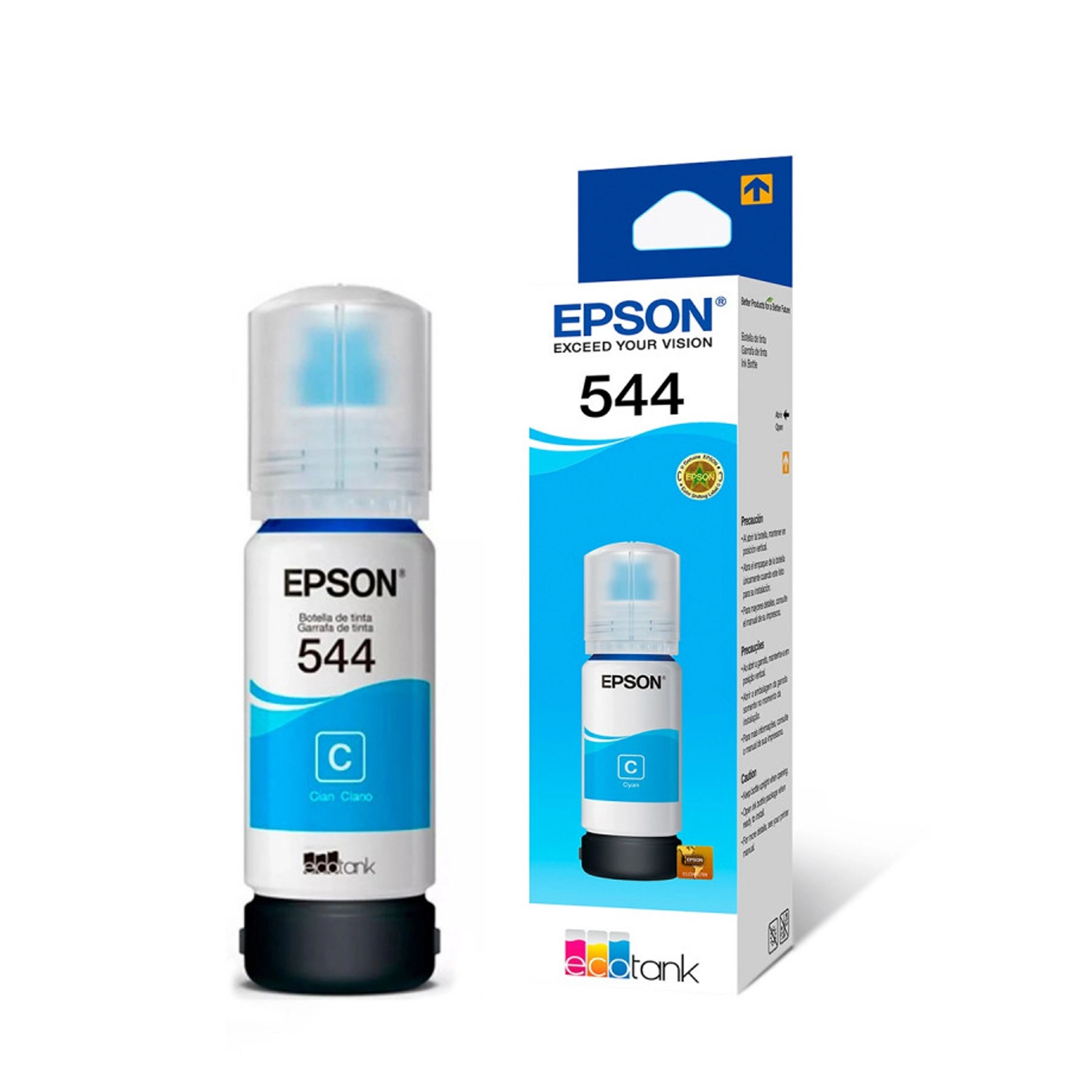 [EPST544220-AL] Botella De Tinta Epson 544 Cian