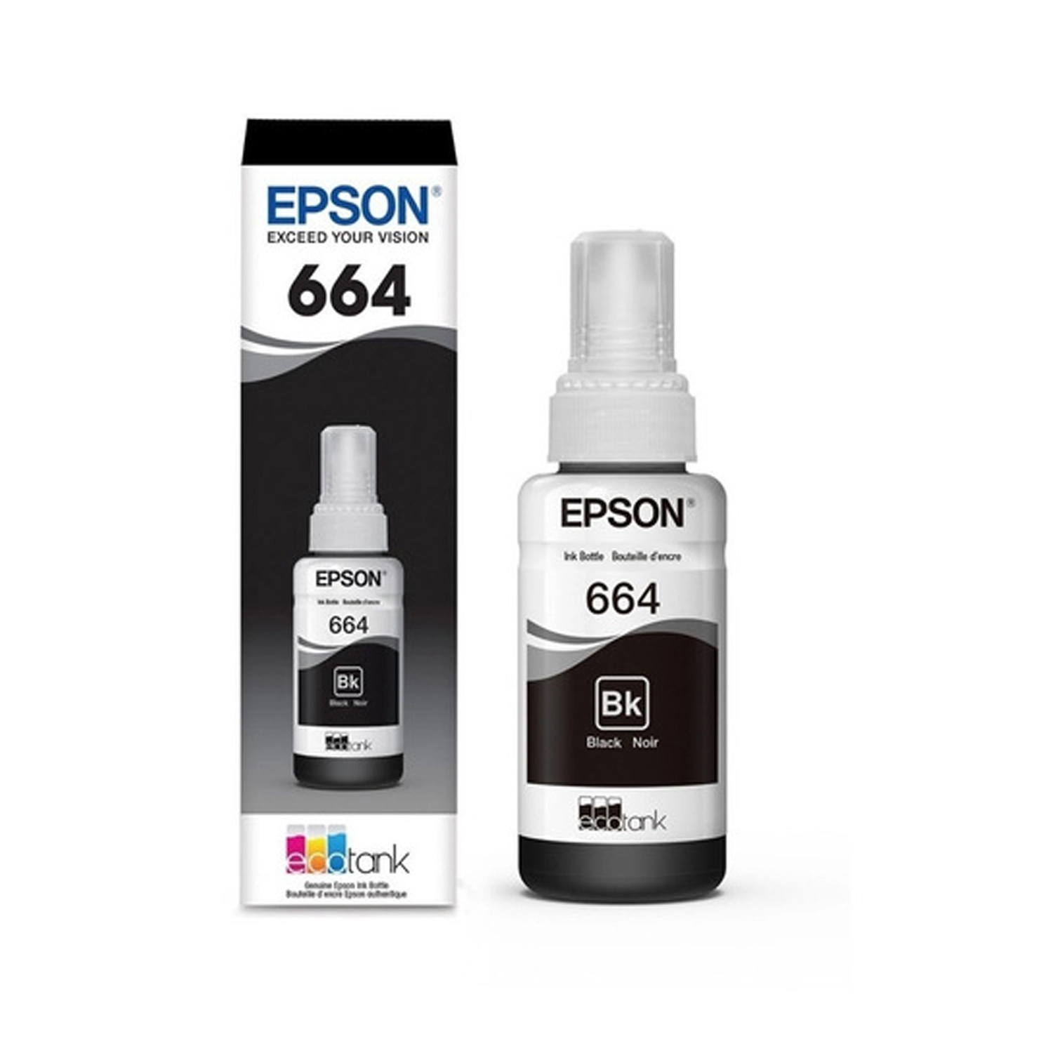 [EPST664120-AL] Botella De Tinta Epson 664 Negra