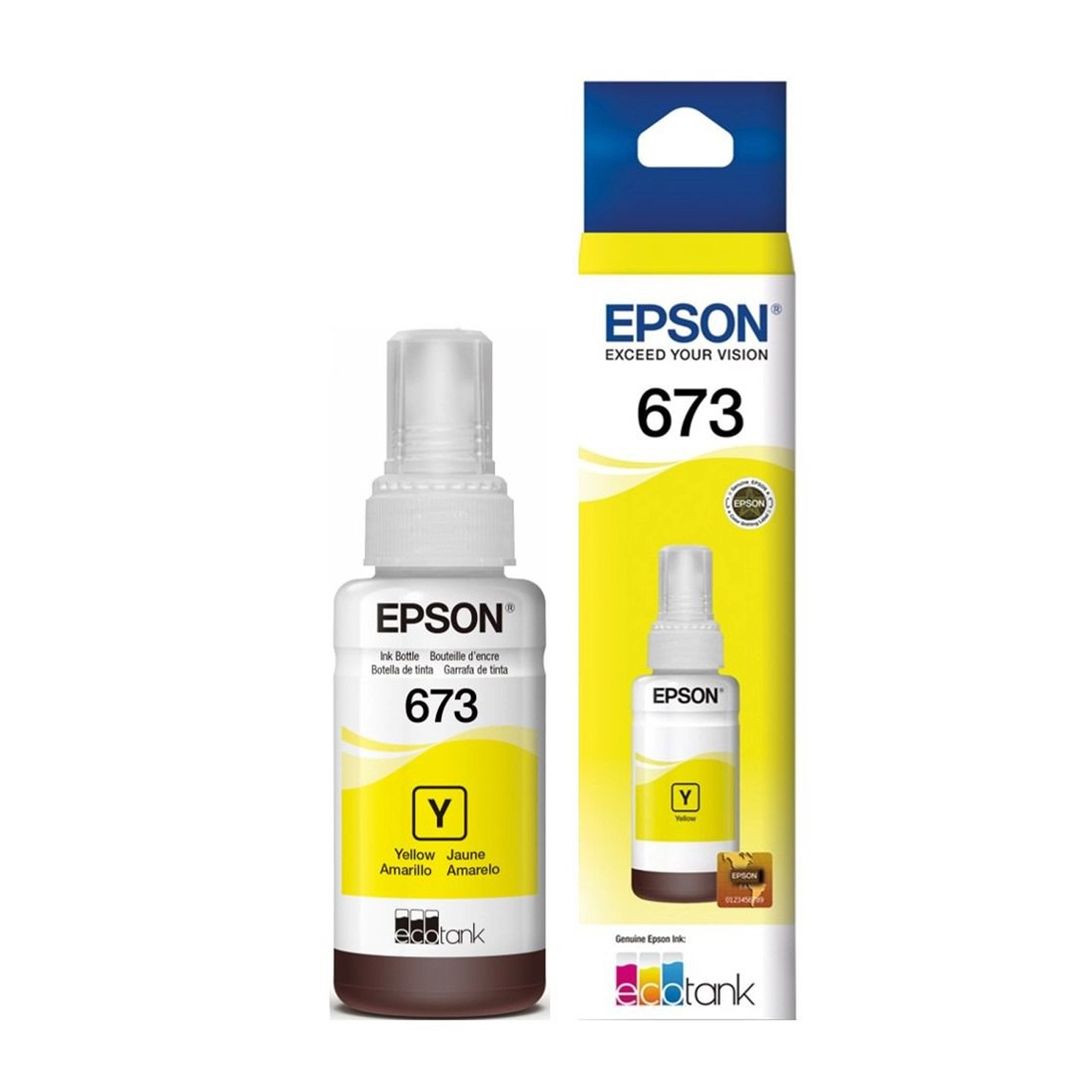 [EPST673420-AL] Botella De Tinta Epson 673 Amarilla