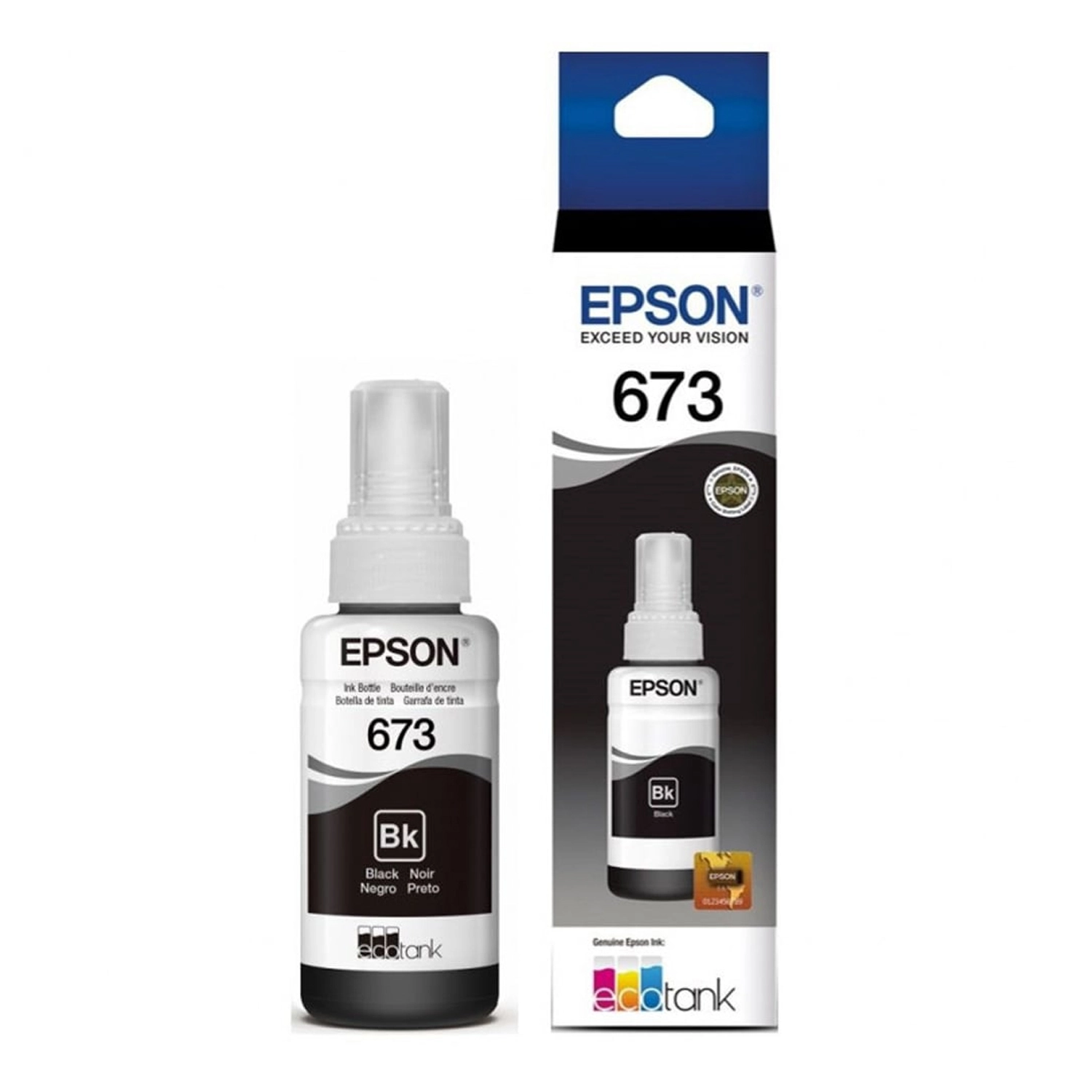 [EPST673120-AL] Botella De Tinta Epson 673 Negra