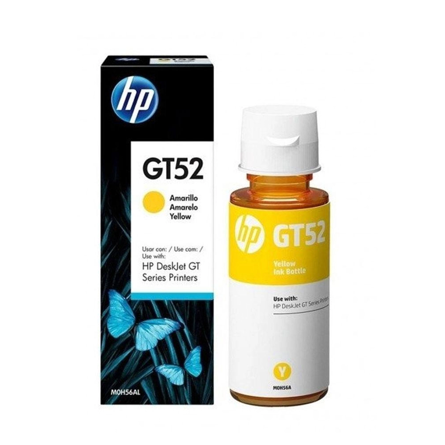 [HP-M0H56AL] Botella de Tinta HP GT 52 Amarillo