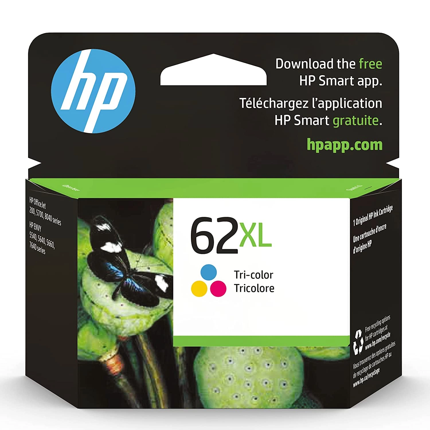 [HP-C2P07AL] Cartucho De Tinta Hp 62Xl Color