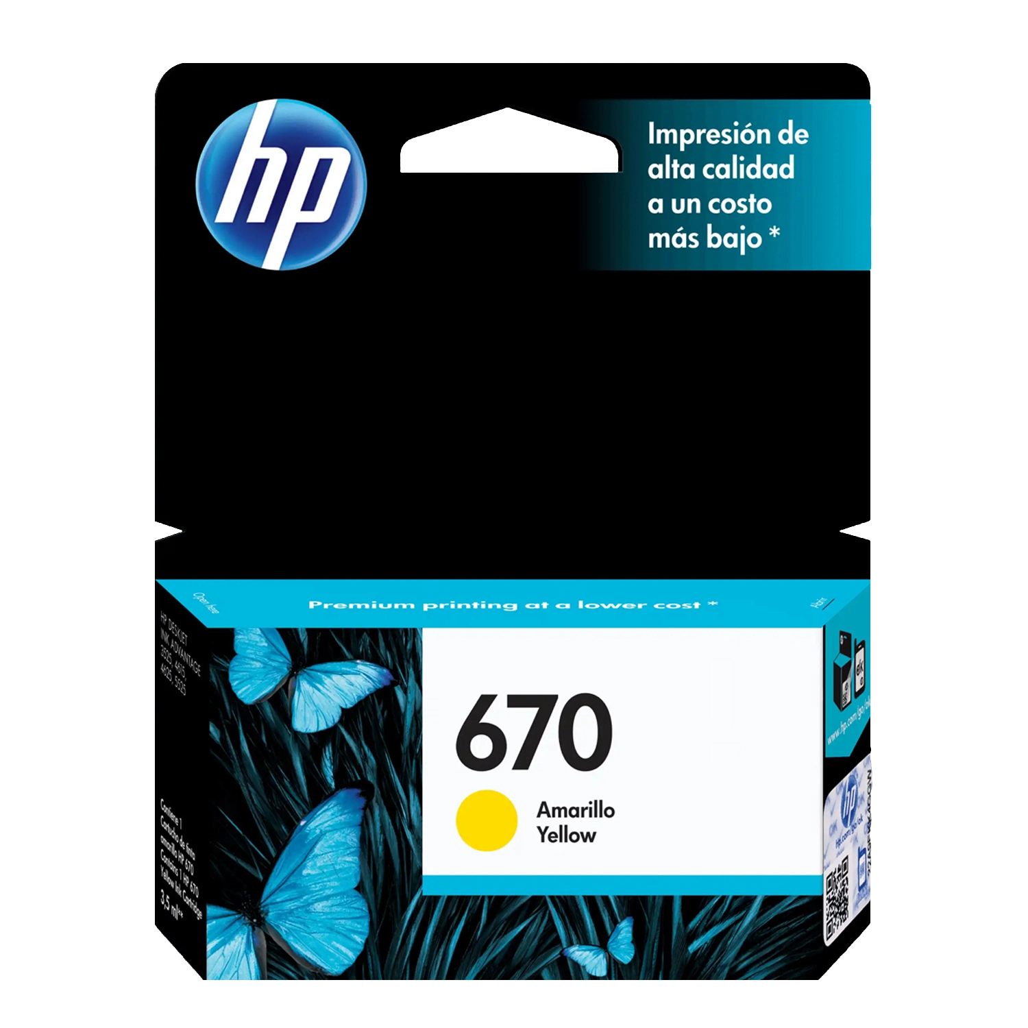 [HP-CZ116AL] Cartucho de Tinta HP 670 Amarillo
