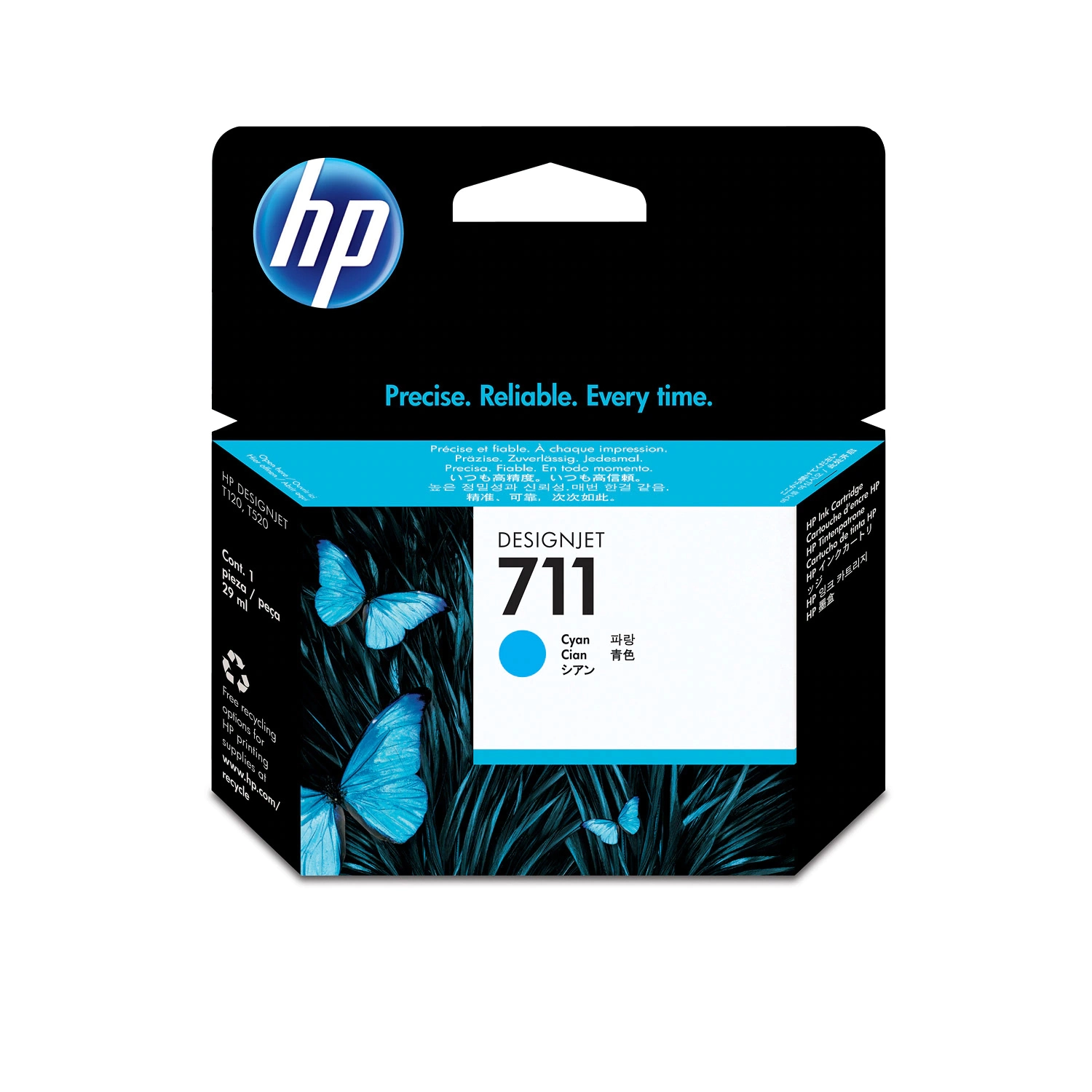 [HP-CZ130A] Cartucho De  Tinta Plotter Hp 711  Cian