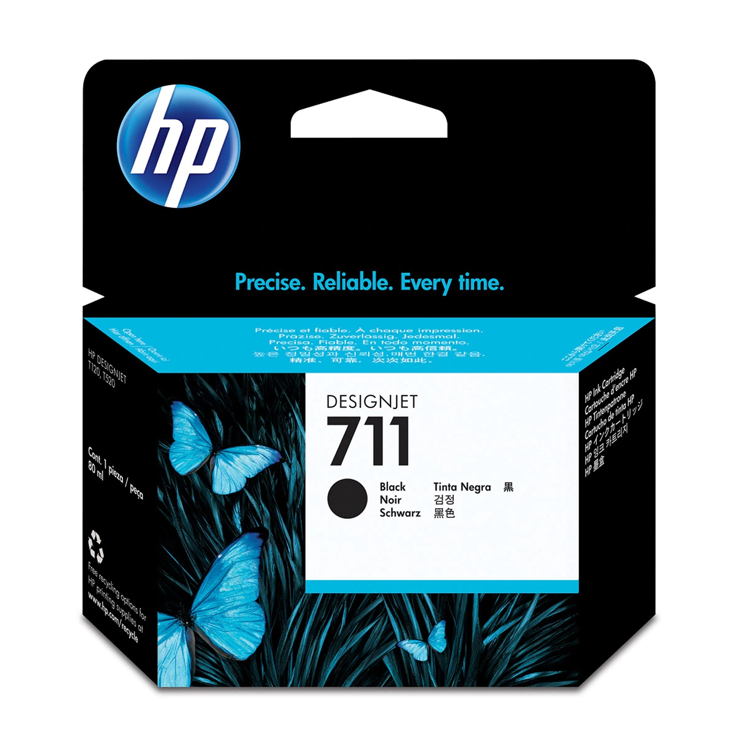 [HP-CZ133A] Cartucho De Tinta Hp 711 Negro Alta Capacidad