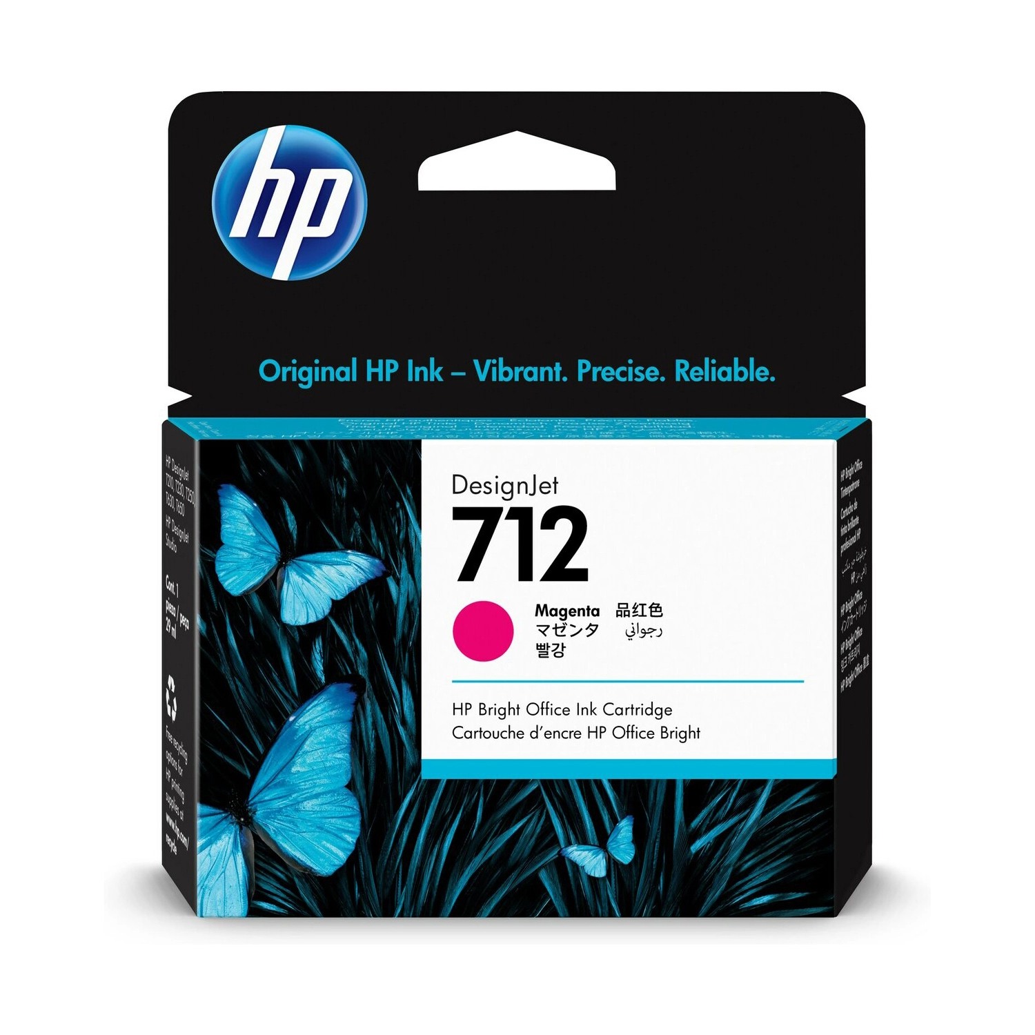 [HP-3ED68A] Cartucho De Tinta Hp 712 Magenta
