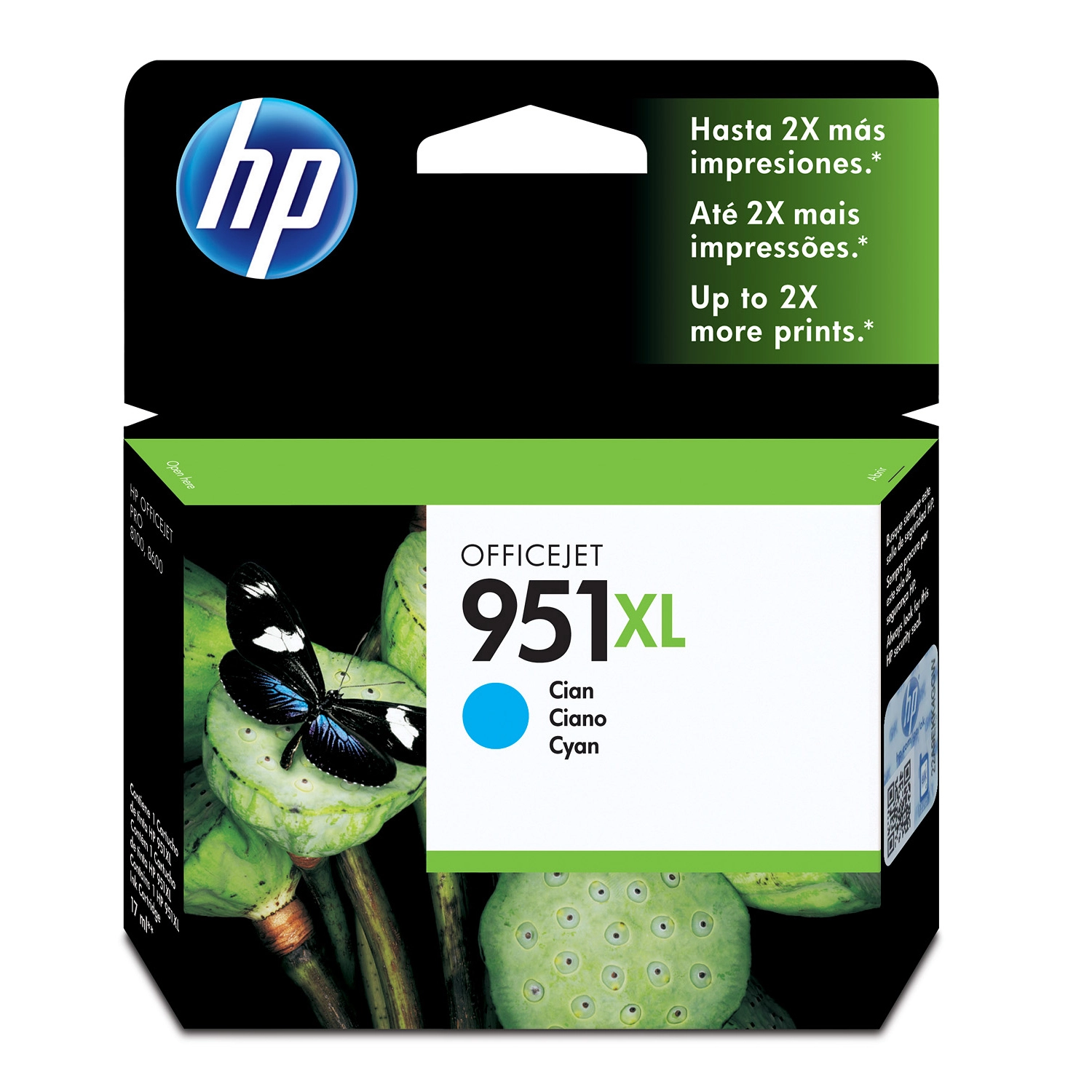 [HP-CN046AL] Cartucho De Tinta Hp 951Xl Cian