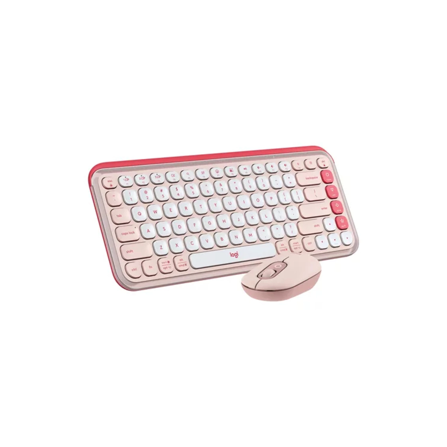 [LOGTECPOPICPK] Combo Inalámbrico Logitech POP ICON Rosa
