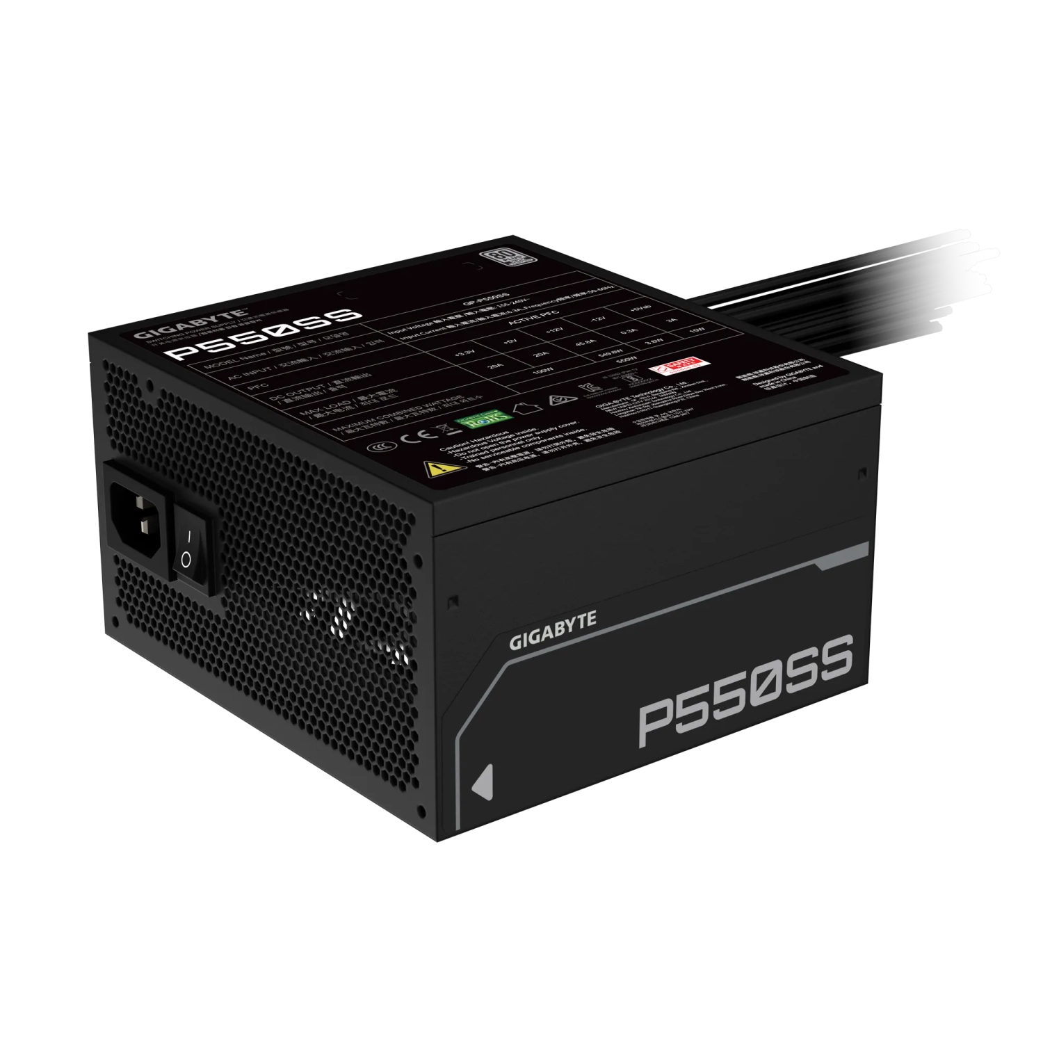 [GIGFUEGP-550SS] Fuente Gigabyte P550S 550W 80 PLUS Silver