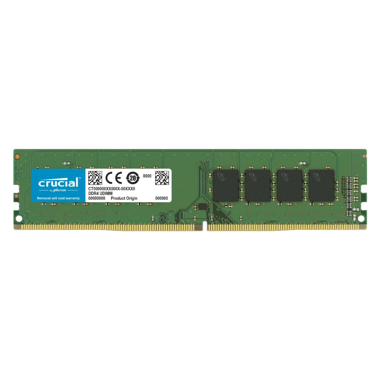[CRUMEMCT8G4DFRA] Memoria Ram UDIMM CRUCIAL CT 8GB DDR4 3200MHz CL22 1.20V Single Verde