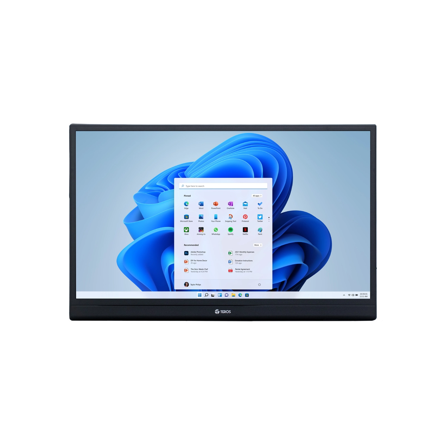 [TERMONTE1501S] Monitor Portatil Teros Te-1501S 15.6" Plano Ips Fhd (1920 X 1080) 60Hz Usb