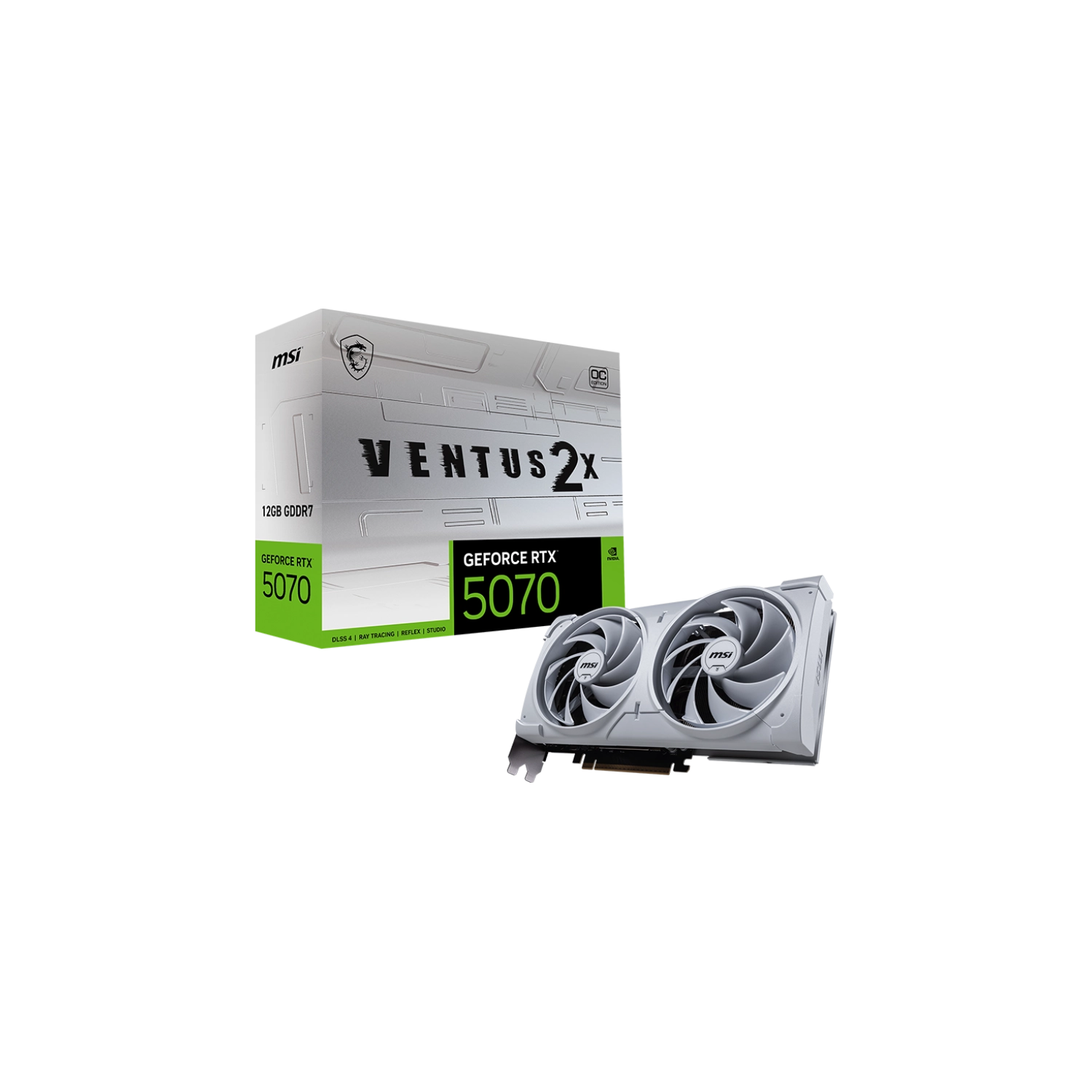 [MSIPDV507012V2W] Placa Msi Geforce Rtx 5070 12G Ventus 2X Oc White