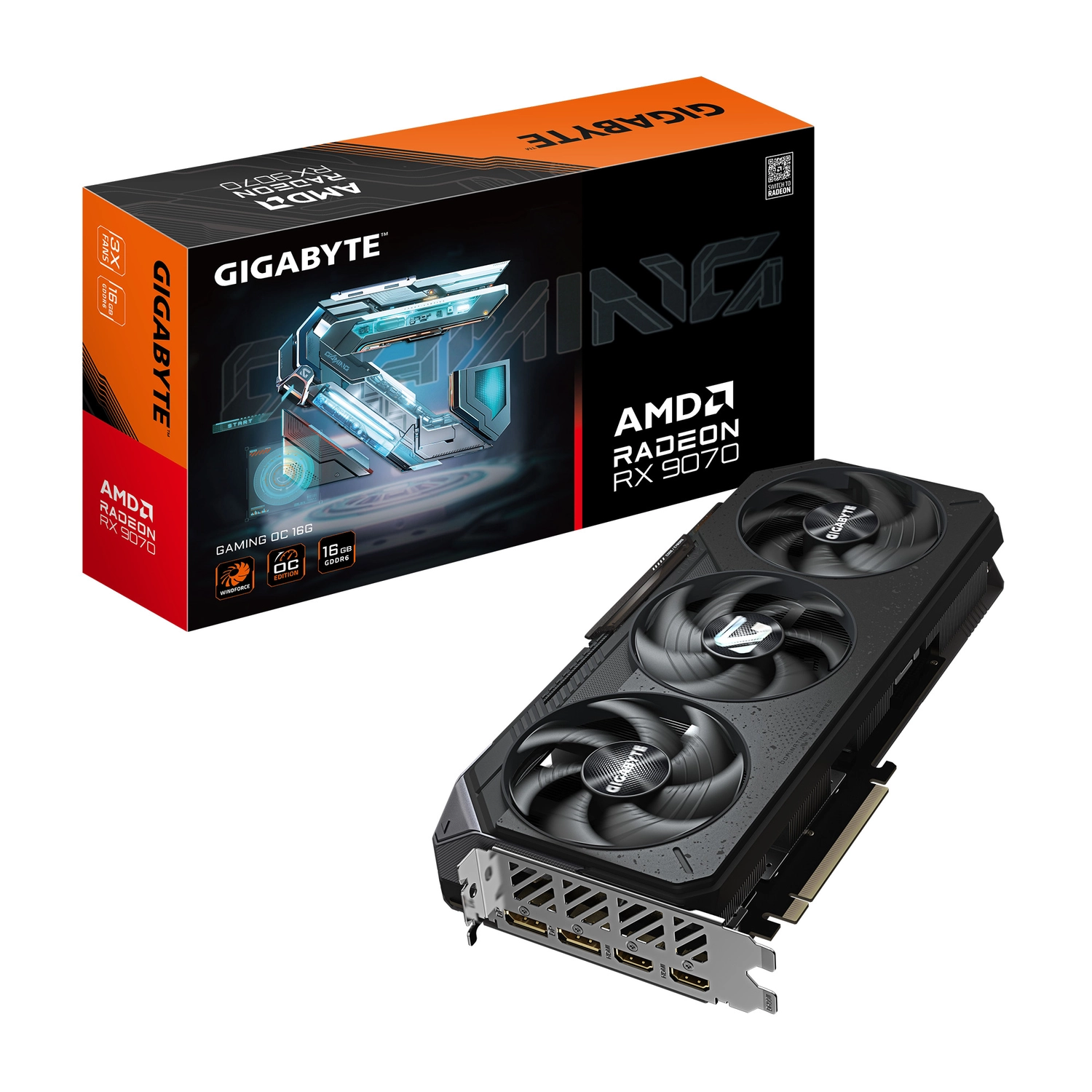 [GIGPDV9070GOC] Placa De Video Gigabyte Amd Radeon Rx 9070 Gaming Oc 16Gb