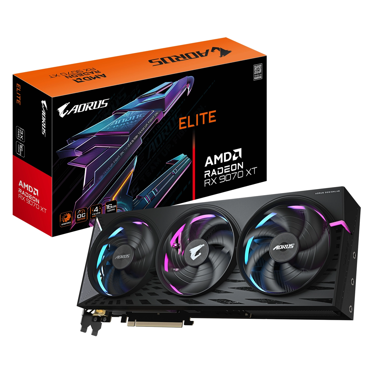 [GIGPDV9070XTAE] Placa de Video GIGABYTE AMD Radeon RX 9070 XT ELITE 16GB