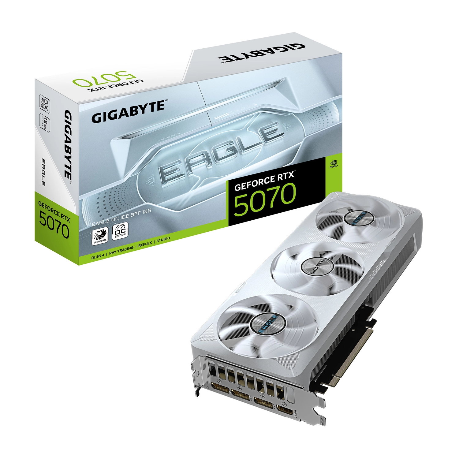 [GIGPDVN507EOI12] Placa de Video GIGABYTE GeForce RTX 5070 EAGLE OC ICE SFF 12G