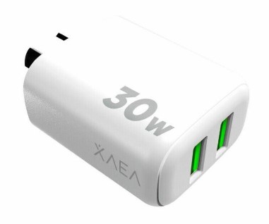 [11446] Xaea Adaptador-Cargador 220V Modx-A015 – Intensify – 2Usb – Xaea – Blanco - Sin Cable
