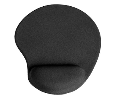 [11443] Pad Mouse Con Apoya Muneca De Espuma 20X24X0.4Cm Goma Eva Economico Negro