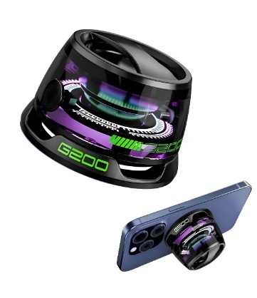 [11488] Parlante G200 Magnetico Succion Bluetooth V5.4 Portatil Led Super Potente 5W