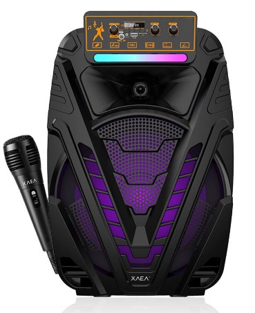[11494] Parlante 15» 1518 Modx-0045 – Xaea – Negro Bluetooth Karaoke