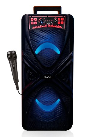 [11495] PARLANTE TORRE 8»X2 2220 MODX-0042 – XAEA – NEGRO bluetooth karaoke