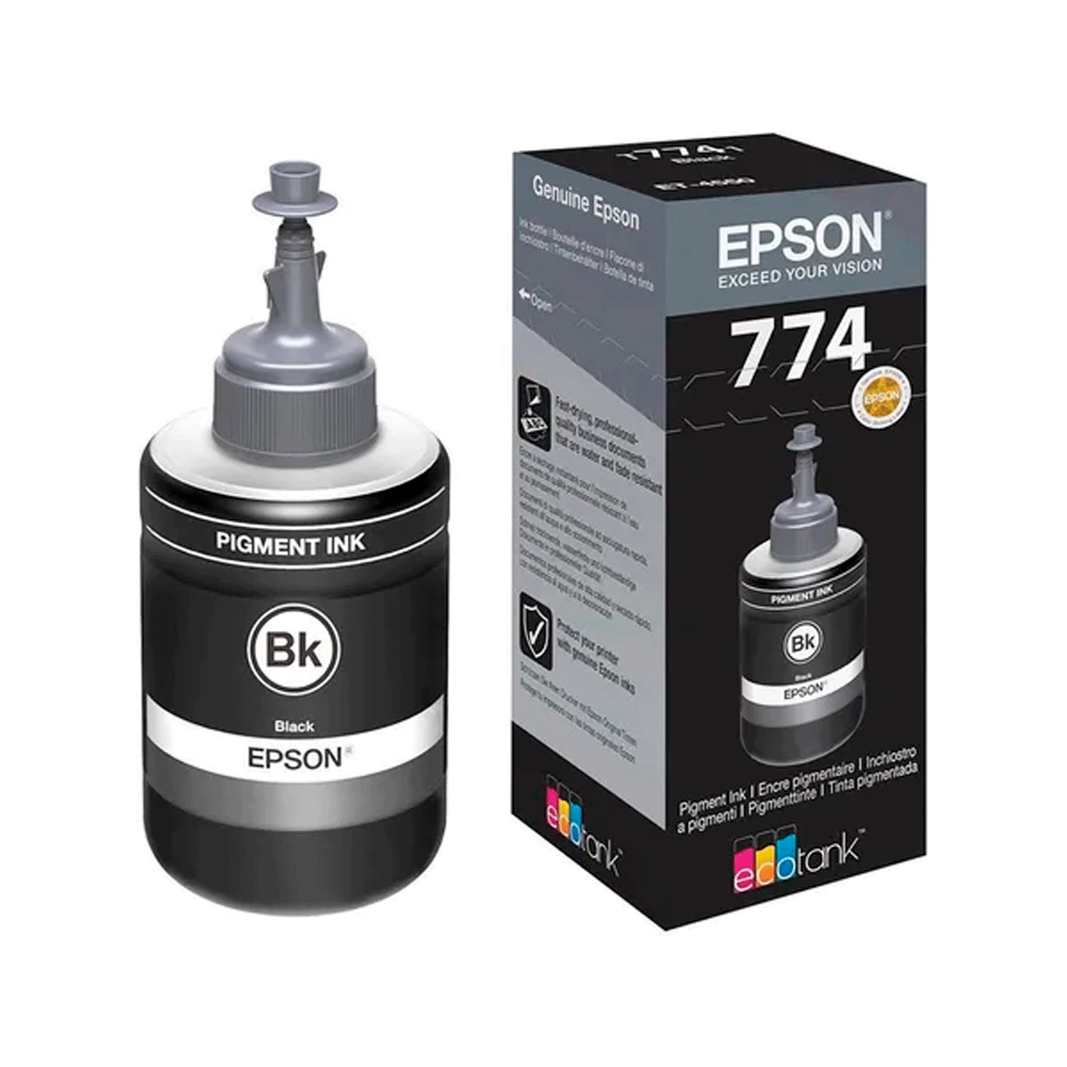 [EPST774120-AL] Botella De Tinta Epson 774 Negra