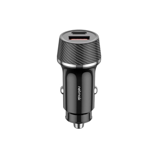 NETMAK NM-UCC14 CARGADOR 12v DOBLE P/AUTO 48W c/cable Tipo C