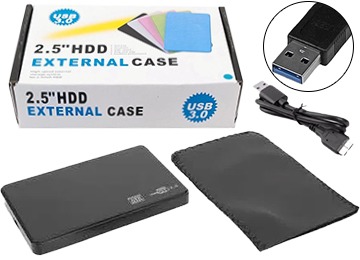 [11632] Carry Disk 2.5" Sata Usb 3.0 Cable Usb Tipo A 40Cm Con Funda
