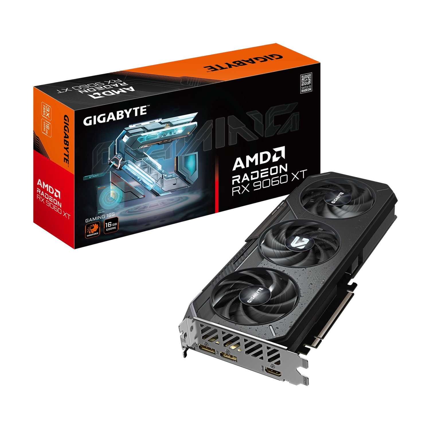 [GIGPDV9060XG16] Placa de Video GIGABYTE Radeon RX 9060 XT GAMING 16G