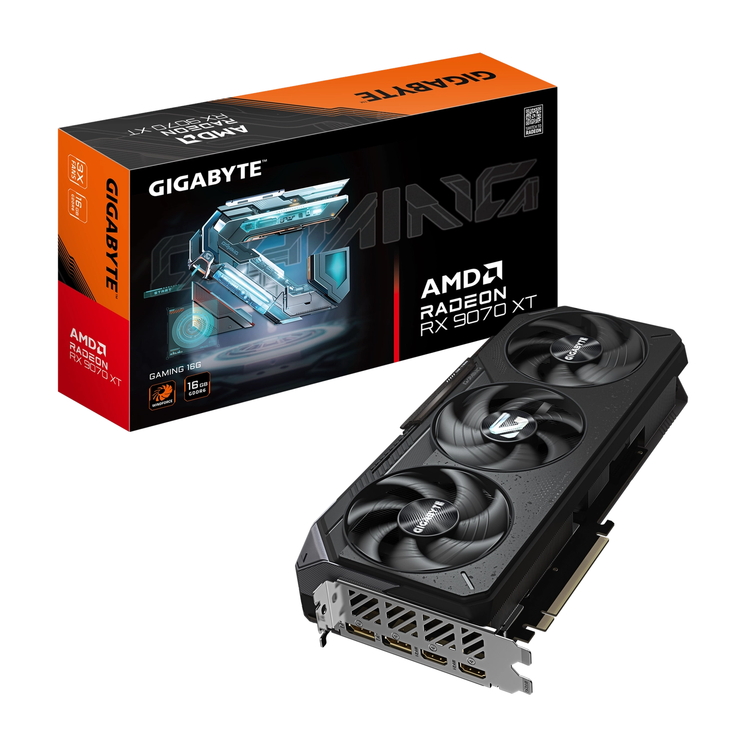 [GIGPDV9070XG16] Placa de Video GIGABYTE Radeon RX 9070 XT GAMING 16G