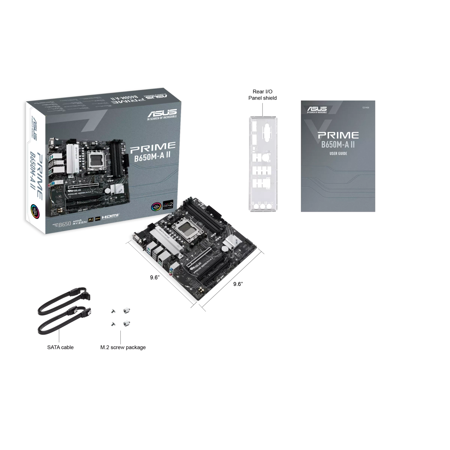 [ASUMOT90MB1EH0M] Motherboard Asus Prime B650M-A Ii Am5 Ddr5