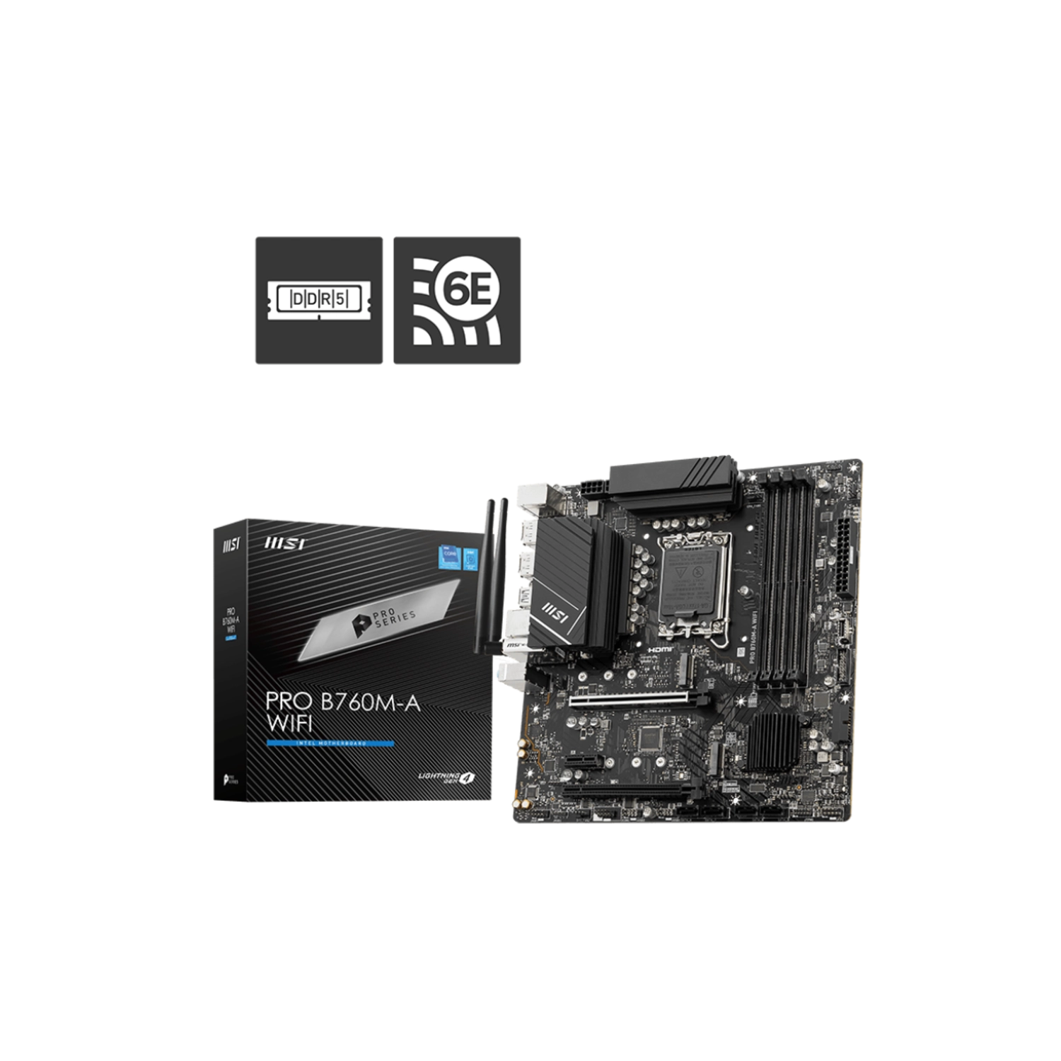 [MSIMOT00000007] Motherboard Msi Pro B760M-A Wifi Lga1700 Ddr5