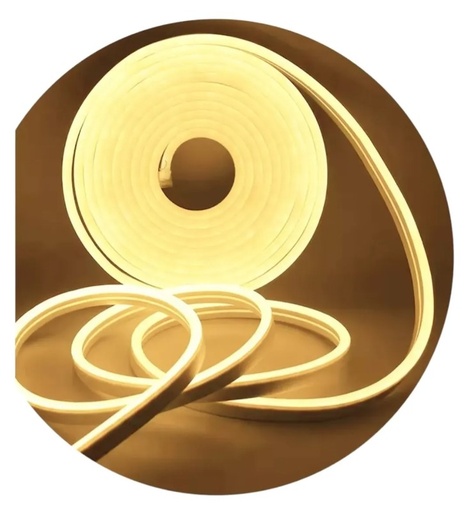 [11720] Trefi Neon Flexible Calido 5Mtrs Certificada 3000K Blanco Calido 12V