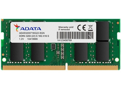 [68797] Memoria Sodimm Adata Ddr4 16Gb 3200Mhz (Ad4S320016G22-Sgn)