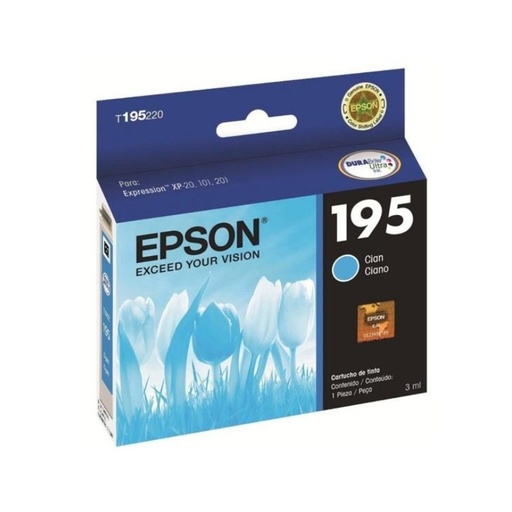 [66754] Epson Original T195 220 Al Cyan