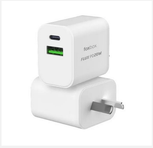 [73276] Cargador Foxbox Flux 20W Blanco (7987)