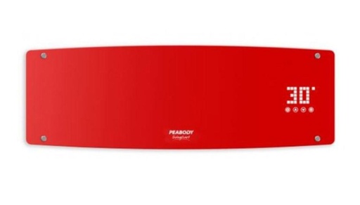 [47381] Split Caloventor Peabody Pe-Cv20R - Rojo 2000W Ccontrol Remoto Sistema Para Montar En La Pared