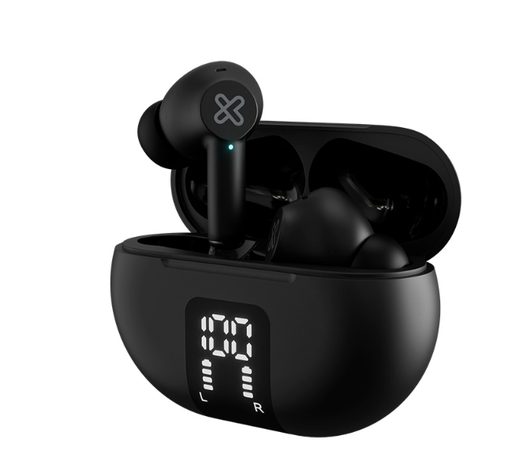 [77777] Auricular Klipxtreme Edgebuds Canc Sonido C Ind Led  22Hs  Tws Ipx4 Negro  (Kte-755Bk)