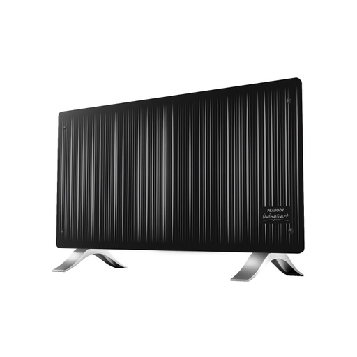 [52172] Vitroconvector Peabody Negro 2000W C Electronico Pie De Plastico- Pe-Vc20Rb