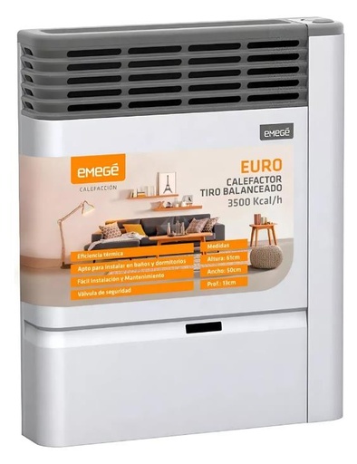 [46773] Calefactor Emegé Euro 2135 Tb 3500 Kcalh - Multigas (Ce2135B)