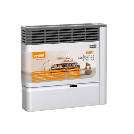 [46776] Calefactor Emegé Euro 2155 Tbu 5400 Kcalh - Multigas (Ce2155U)