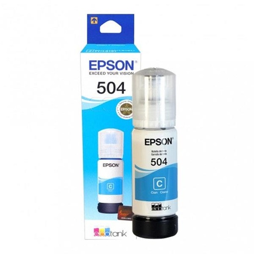 [41109] Epson Original T504220-Al Cyan - Botella De Tinta