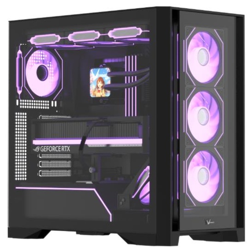 [77431] Gabinete Gamer Formula V Line Air Power G8 Floe Black