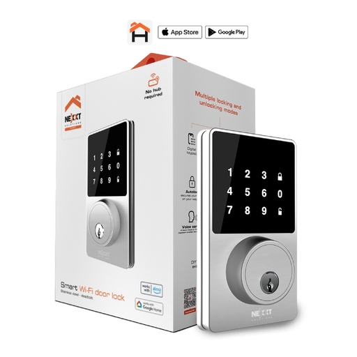 [62372] Cerradura Inteligente Nexxt Con Conexion Wifi -Smart Home (Nhs-D100)