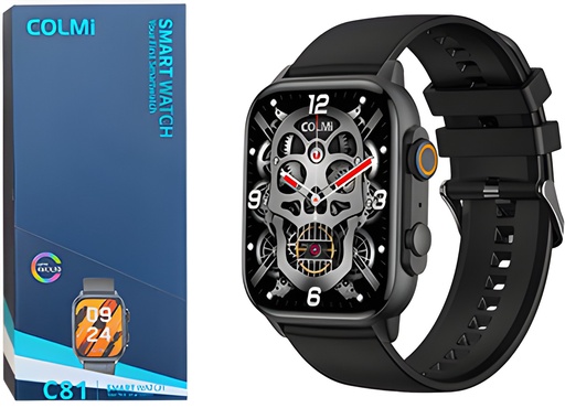 Smartwatch colmi c81 sensor cardiaco sueño oxigeno en sangre saturacion modo deportivo llamadas ip68 resistente al agua bt 5.3 2 pulgadas